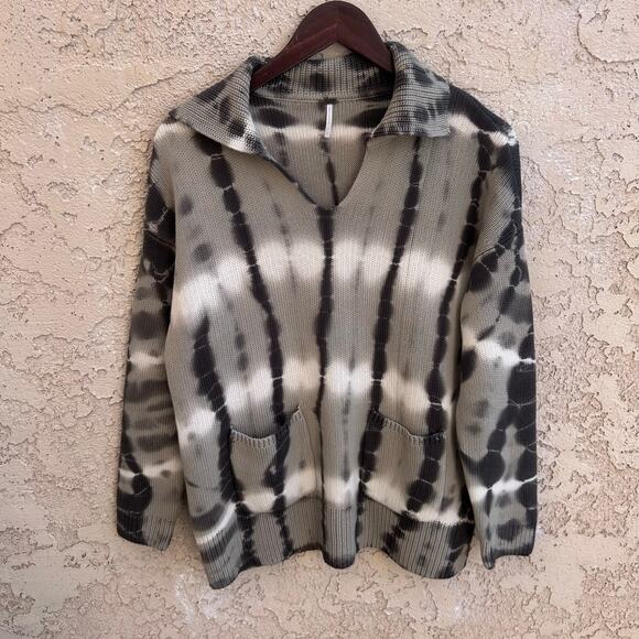 YFB Young Fabulous & Broke Kendelle Sweater Harbor Grey Cuba Wash Size Small - Picture 3 of 8